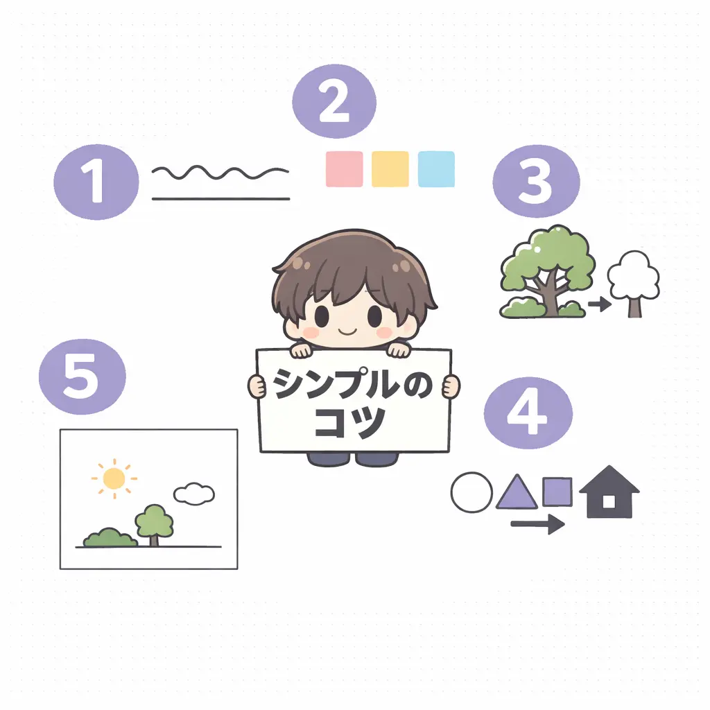 シンプルなイラストを自分で描く5つの基本ルール - シンプルなイラスト